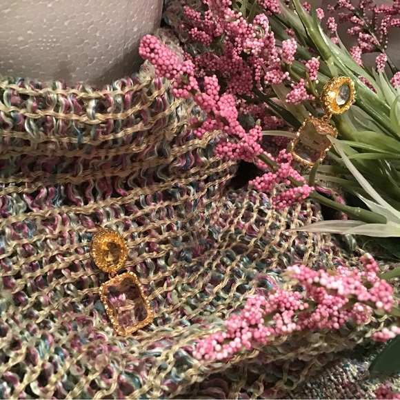 Rectangular Earrings - Picture 6 of 7